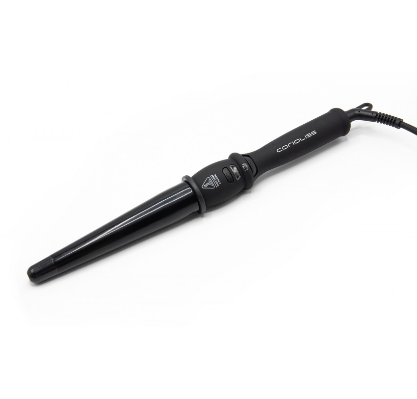 Corioliss Glamour Wand Hair Curler Black Soft Touch