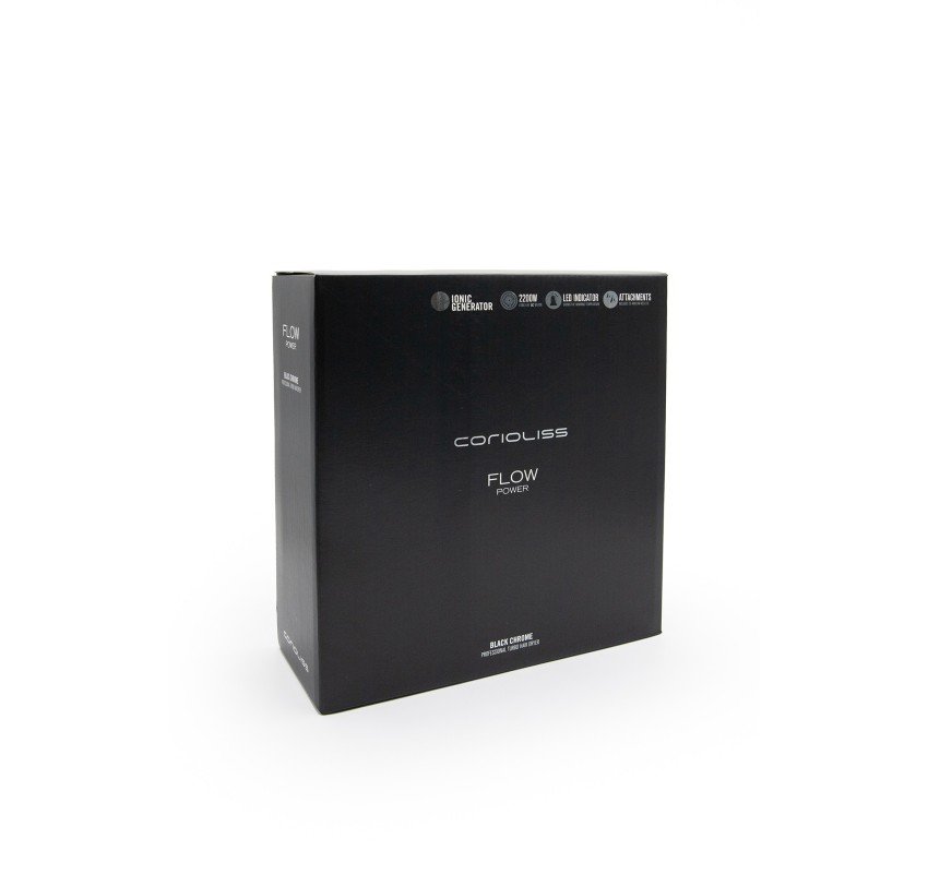 Sušilo za kosu Corioliss Flow Power Black Chrome | Službena trgovina Corioliss®