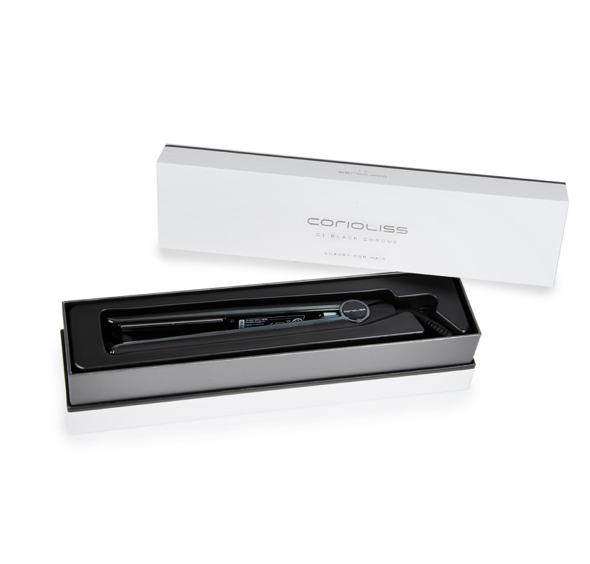 Pegla za kosu C1 Black Soft Touch Chrome | Službena trgovina Corioliss®