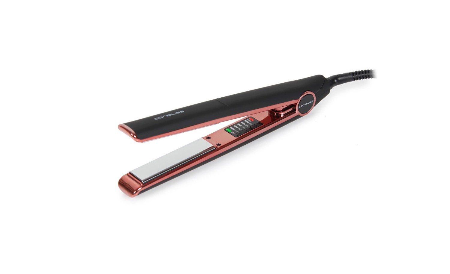 Pegla za kosu C1 Black Soft Touch Copper | Službena trgovina Corioliss®