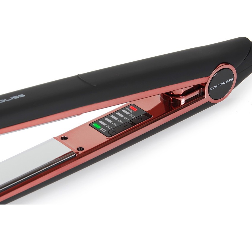 Pegla za kosu C1 Black Soft Touch Copper | Službena trgovina Corioliss®