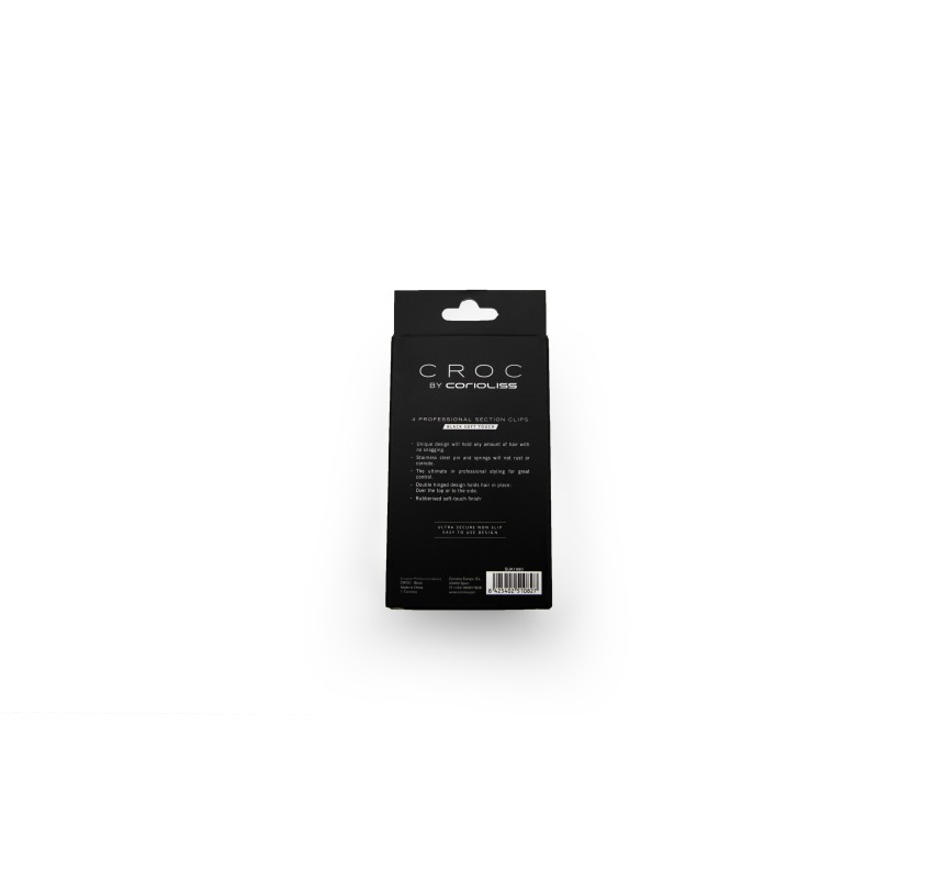 Kopče Corioliss Croc Hair Clips Black | Službena trgovina Corioliss®
