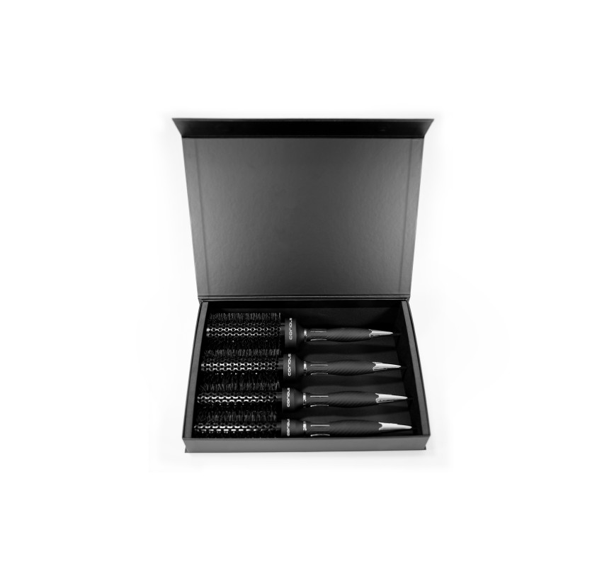 Komplet četki Corioliss The Brush Titanium Black Green Kit 4 | Službena trgovina Corioliss®