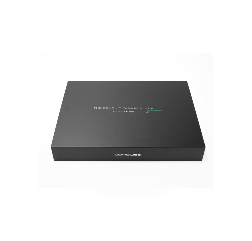 Komplet četki Corioliss The Brush Titanium Black Green Kit 4 | Službena trgovina Corioliss®