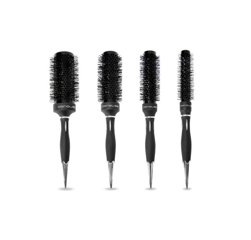 Komplet četki Corioliss The Brush Titanium Black Green Kit 4 | Službena trgovina Corioliss®