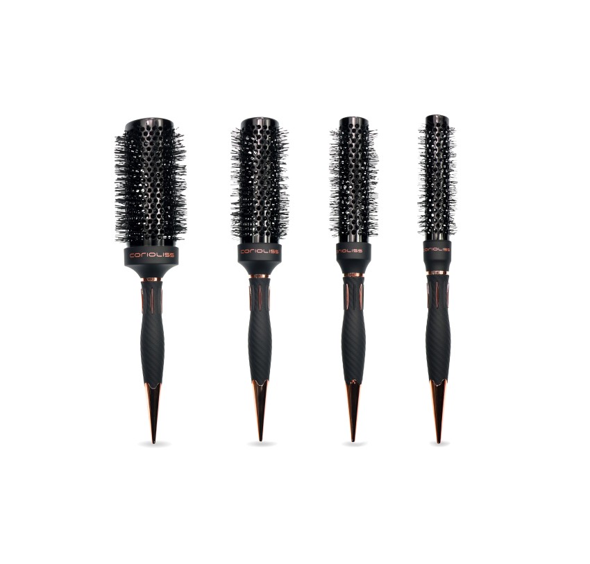Komplet četki Corioliss The Brush Titanium Black Copper Green Kit 4 | Službena trgovina Corioliss®