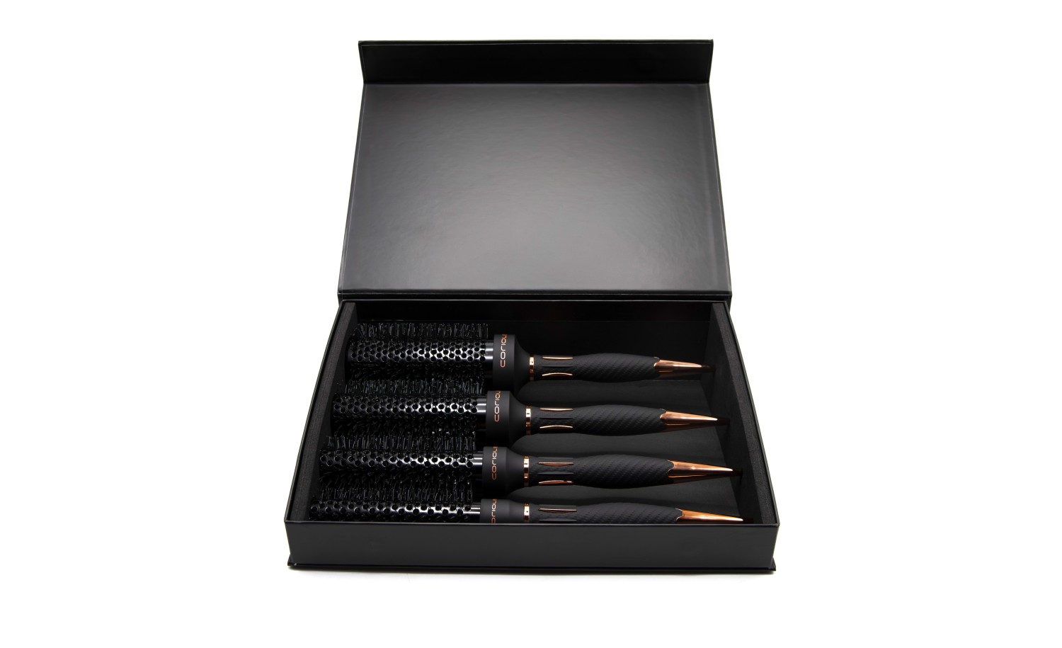 Komplet četki Corioliss The Brush Titanium Black Copper Green Kit 4 | Službena trgovina Corioliss®