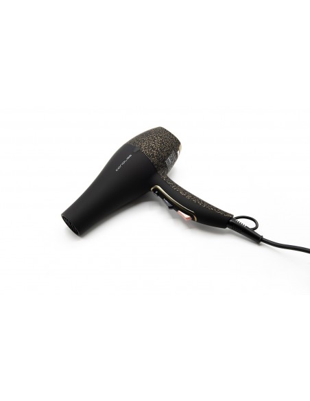 Corioliss Flow Black Gold Leopard Soft Touch Hair Dryer