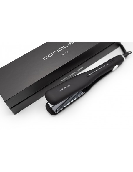 Corioliss The Wide Hair Straightener Black Soft Touch